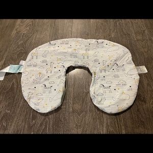 Boppy Cover White Animal Jungle Lion Zebra Elephant